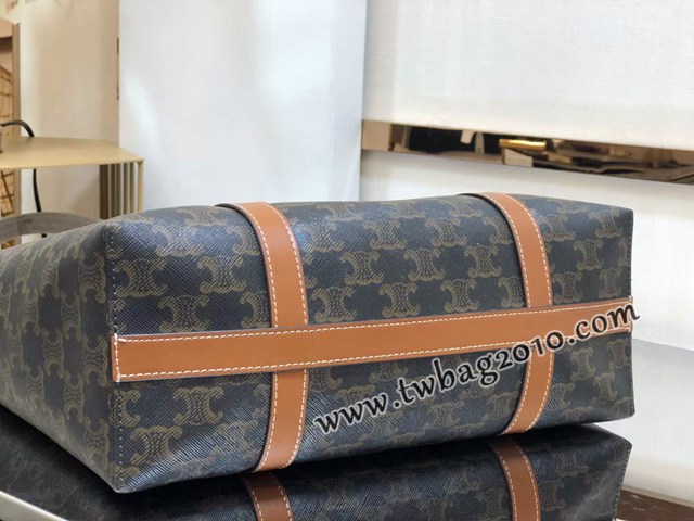 Celine專櫃2023新款老花手提托特包 194542 賽琳TRIOMPHE CANVAS標誌印花手袋 sldj2226